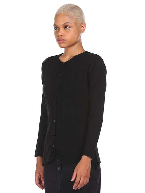 black acrylic cardigan - 18070363 - Very Small Image - 1