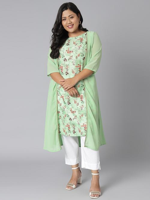 women's layered kurta - 18187023 - Very Small Image - 1