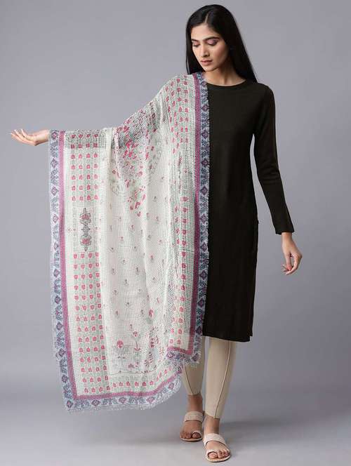 women's florals shawl - 18199241 - Very Small Image - 1