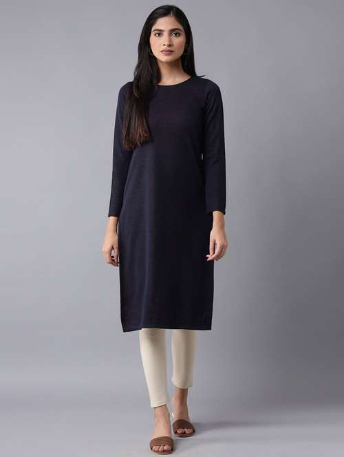 women's straight kurta - 18204892 - Very Small Image - 1