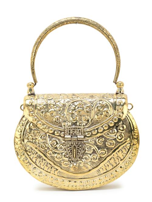 gold metal box clutch - 18209764 - Very Small Image - 1