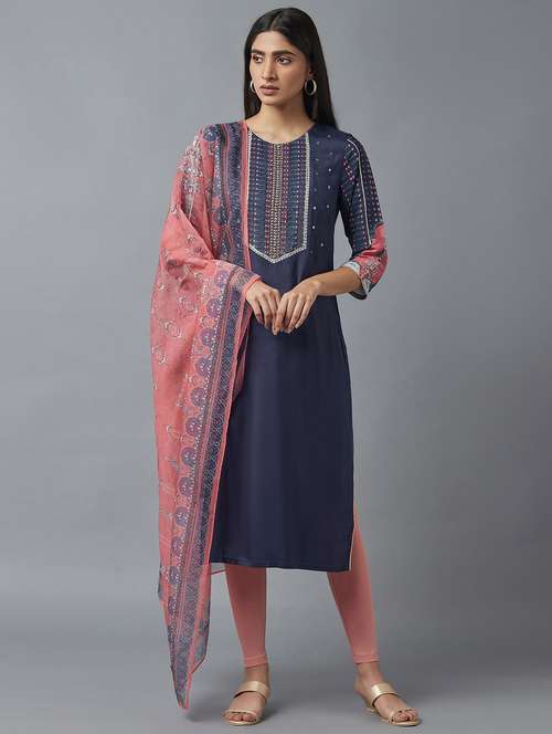 women's straight kurta - 18231961 - Very Small Image - 1