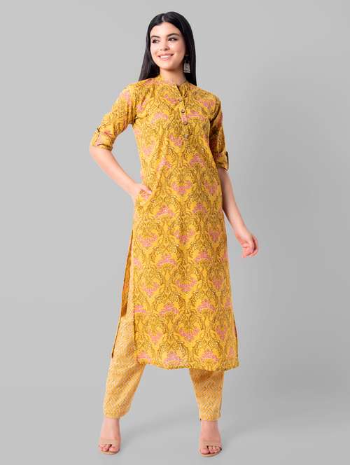 printed kurta pant set - 18234382 - Very Small Image - 1