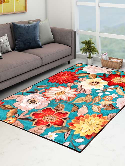 athom living floral love premium anti slip printed carpet - 18236624 - Very Small Image - 1