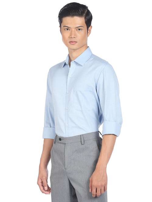 mens checks formal shirt - 18256681 - Very Small Image - 1