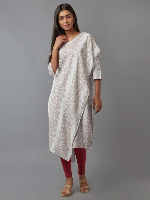 women's asymmetric kurta - 18277893 - Very Small Image - 1