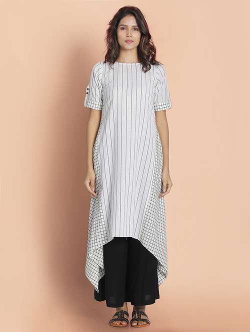 women's asymmetric kurta - 18287102 - Very Small Image - 1