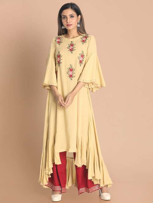 women's asymmetric kurta - 18287772 - Very Small Image - 1