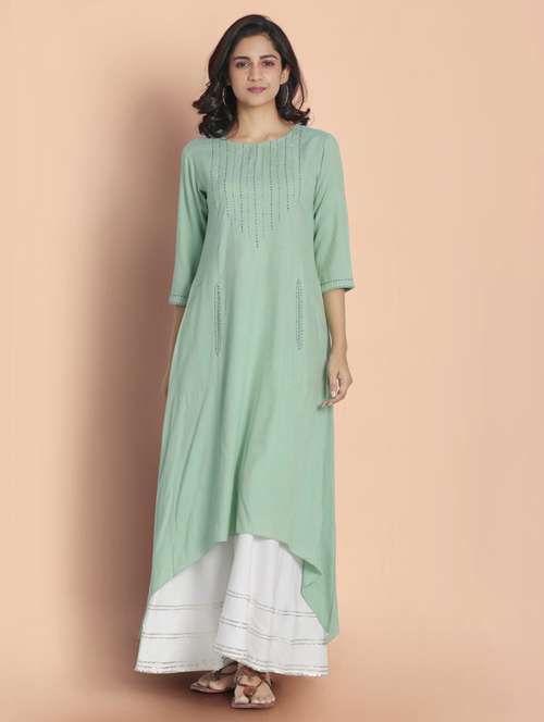 women's asymmetric kurta - 18288880 - Very Small Image - 1