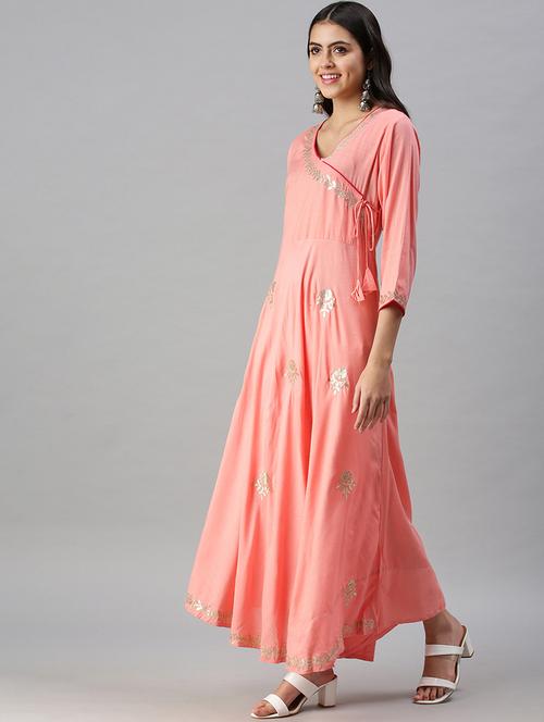 women's angrakha kurta - 18294623 - Very Small Image - 1