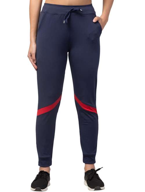 drawstring waist solid track pant - 18310810 - Very Small Image - 1