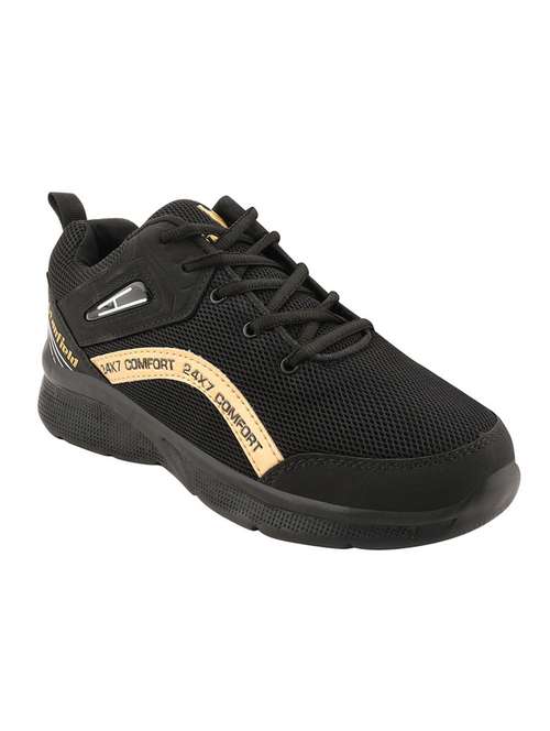 black synthetic sport shoes - 18330381 - Very Small Image - 1