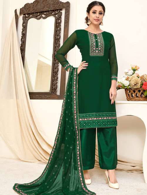 embroidered unstitched suit set - 18333337 - Very Small Image - 1