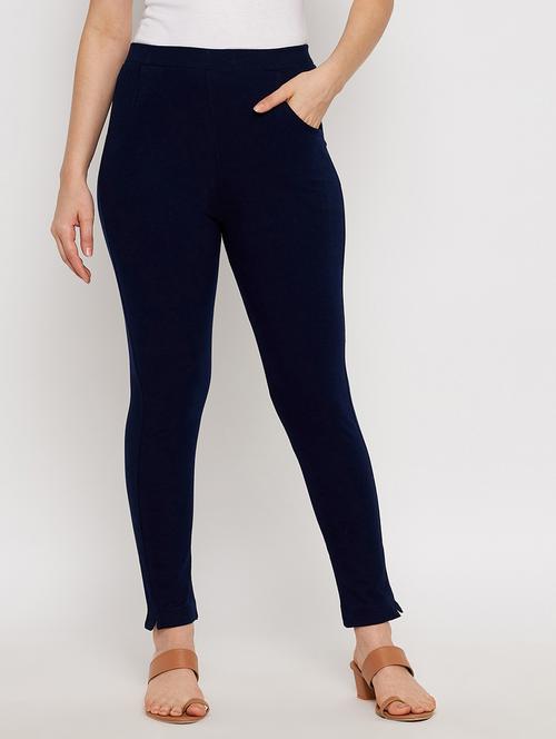 mid rise solid leggings - 18422418 - Very Small Image - 1