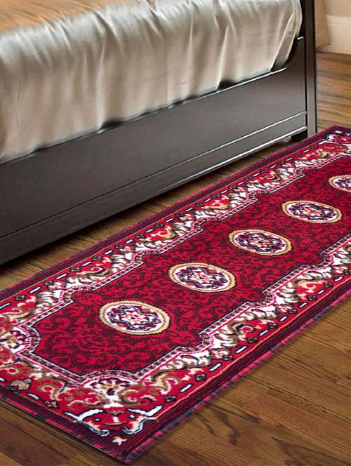 gaba rugs polypropylene decorative bedside/kitchen runner -50x150 cm, red - 18425522 - Very Small Image - 1