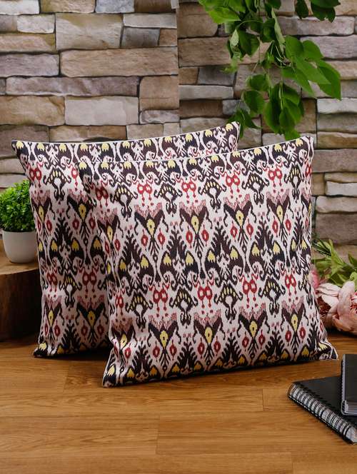 alina decor set of 2 embllished cushion covers 16 x 16 inch - 18448159 - Very Small Image - 1