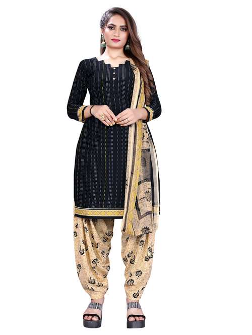 printed unstitched salwar suit set - 18448788 - Very Small Image - 1