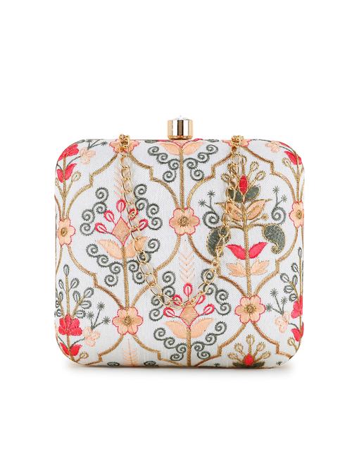 embroidered box clutch - 18451964 - Very Small Image - 1