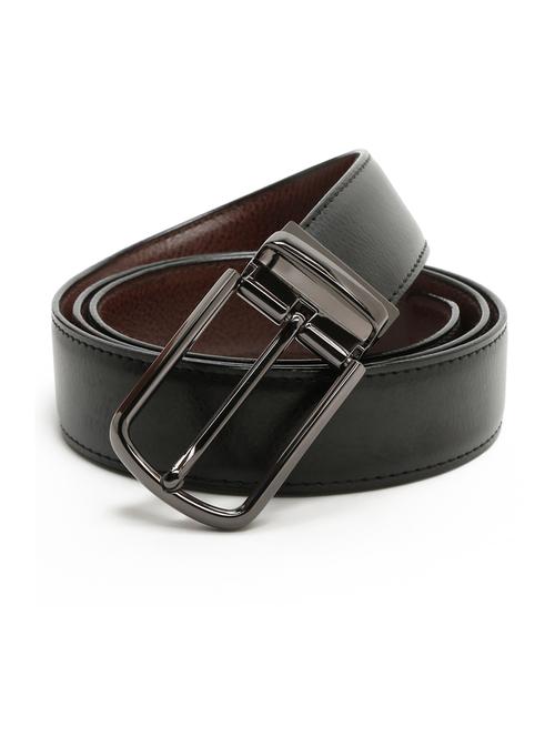 shrunk nickle leather belt - 18465855 - Very Small Image - 1