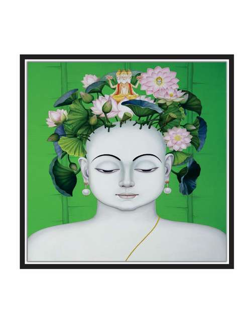 wall decal art prints on mdf board for decor (12x12 inches) unframed & without glass - 18521095 - Very Small Image - 1
