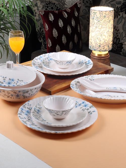 cdi 39 pcs blue floral dinner set - 18538427 - Very Small Image - 1