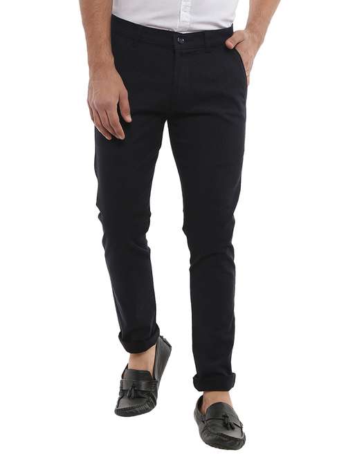 mid rise striped chinos casual trouser - 18620305 - Very Small Image - 1