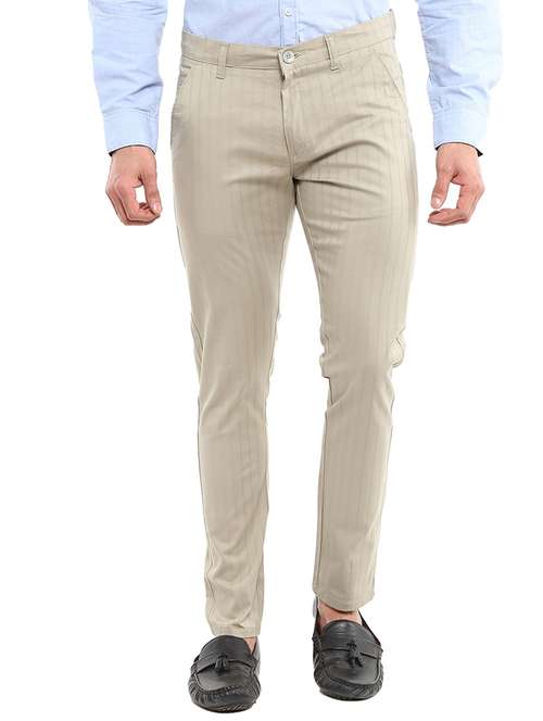 striped chinos casual trouser - 18620478 - Very Small Image - 1