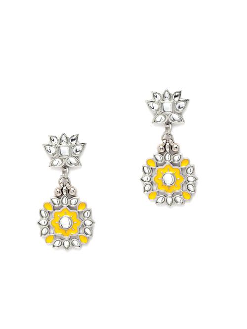 silver plated dangler earring - 18633156 - Very Small Image - 1