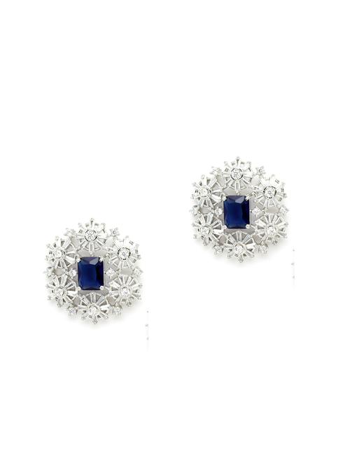 silver plated stud earring - 18633173 - Very Small Image - 1