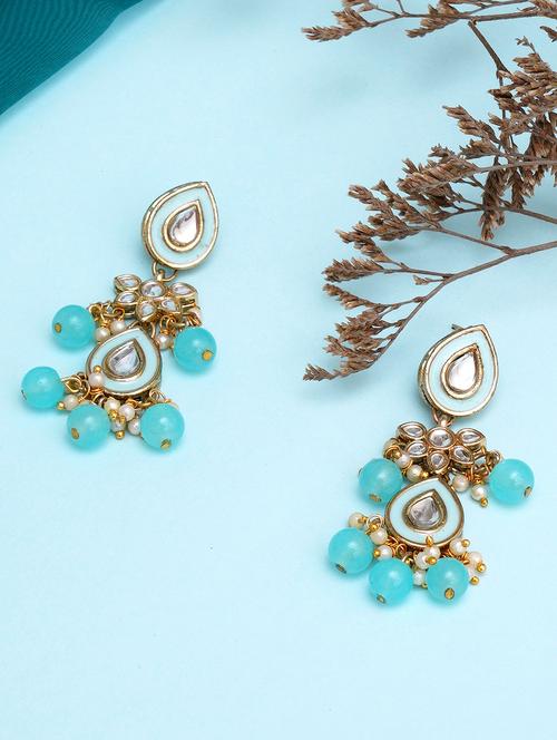 blue metal earring - 18633261 - Very Small Image - 1
