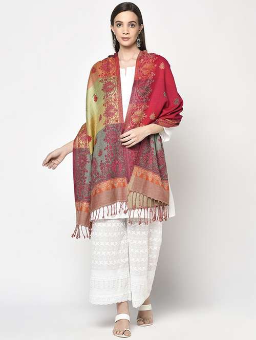 women's florals shawl - 18650632 - Very Small Image - 1