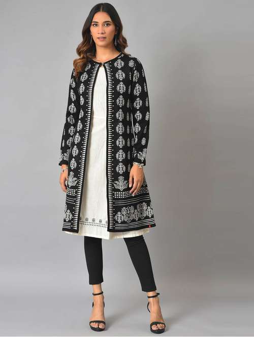 floral printed reversible shrug - 18718234 - Very Small Image - 1