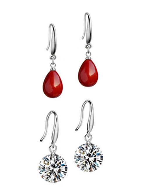 silver colored metal other earring - 18910367 - Very Small Image - 1