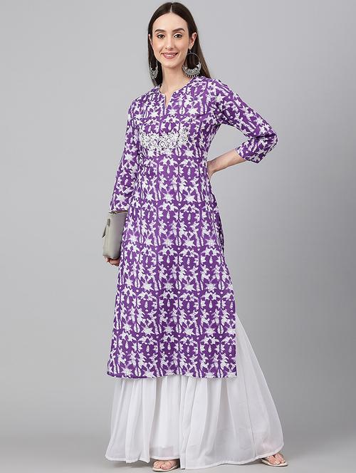 women's straight kurta - 19128339 - Very Small Image - 1