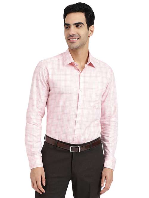 mens checks formal shirt - 19323396 - Very Small Image - 1