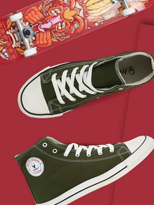 men solid lace up sneaker - 19349128 - Very Small Image - 1