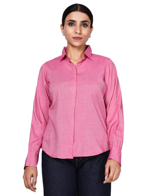 shirt collar solid shirt - 19475210 - Very Small Image - 1