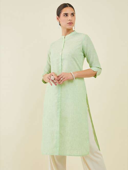 women's straight kurta - 19485877 - Very Small Image - 1