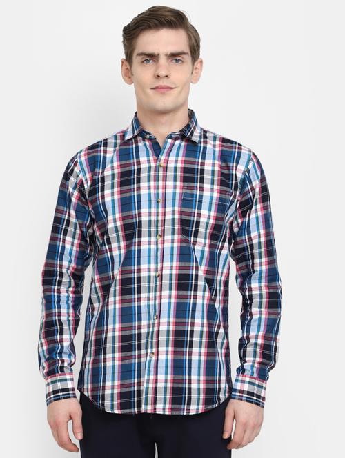 mens checks casual shirt - 19591185 - Very Small Image - 1