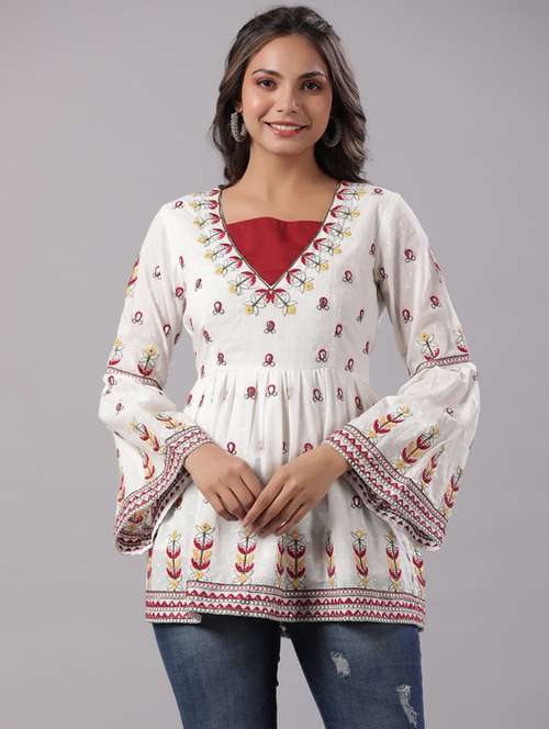 self design regular tunic - 19740350 - Very Small Image - 1