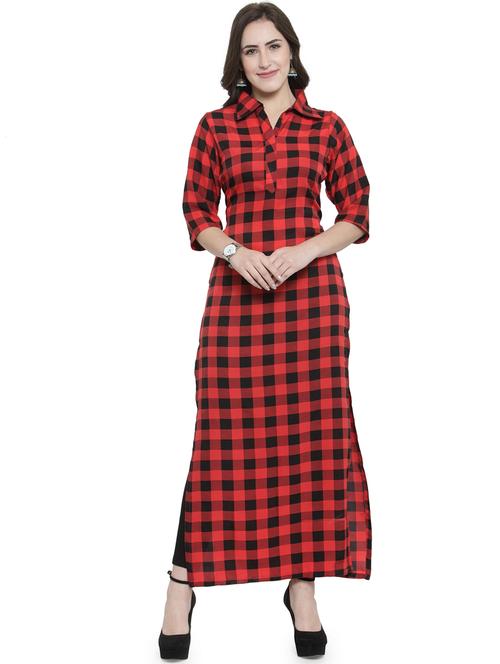 women's straight kurta - 19832290 - Very Small Image - 1