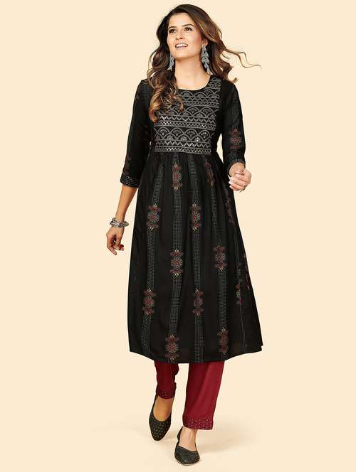 women's a-line kurta - 19943266 - Very Small Image - 1