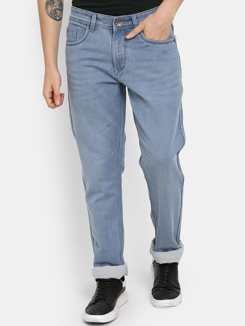 mens straight fit plain jeans - 19959274 - Very Small Image - 1