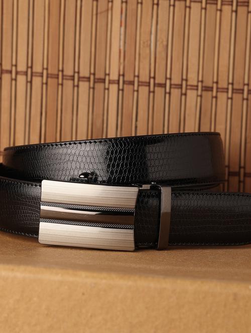 black leather belt - 20011434 - Very Small Image - 1