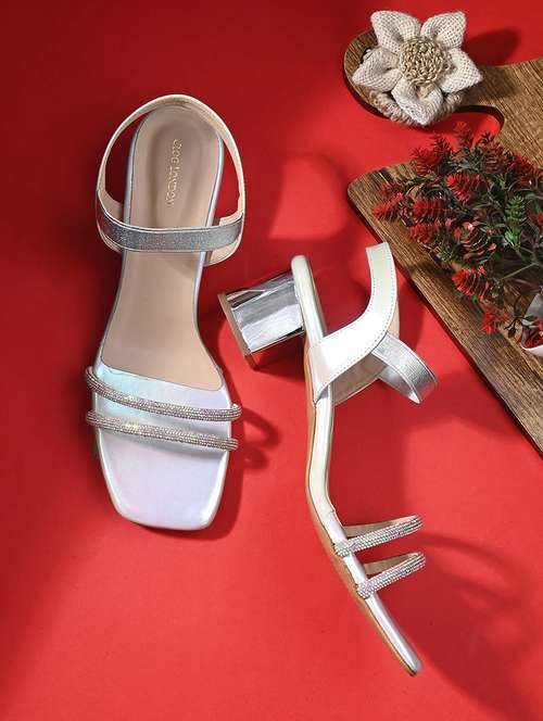 silver ankle strap sandal - 20059819 - Very Small Image - 1