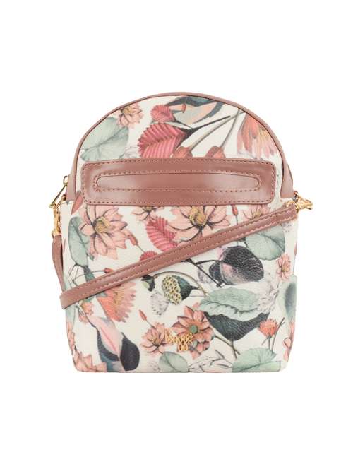 pink pvc fashion backpack - 20077151 - Very Small Image - 1