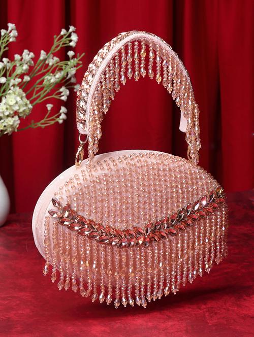 pink velvet box clutch - 20132437 - Very Small Image - 1