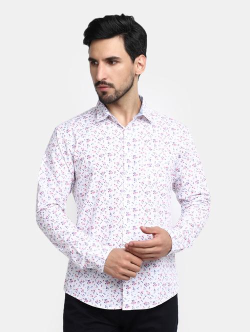 men white regular fit long sleeve casual shirt - 20281510 - Very Small Image - 1