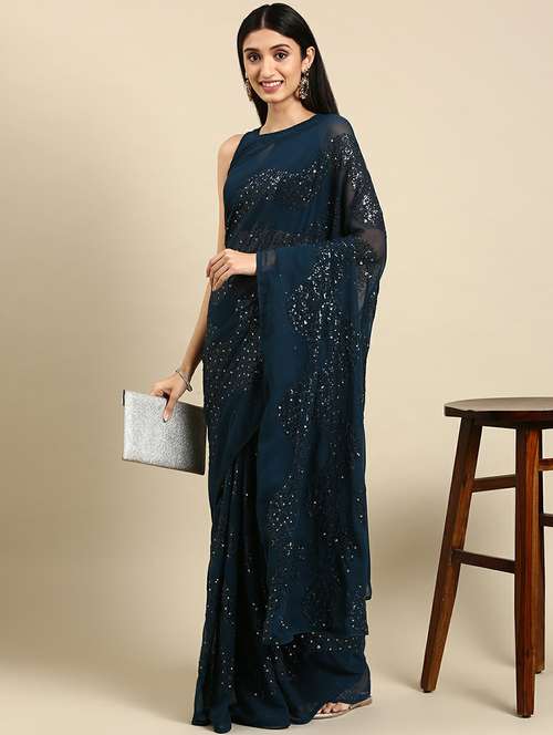 women's embellished saree with blouse - 20299984 - Very Small Image - 1