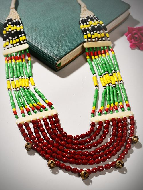 multi colored metal long necklace - 20331753 - Very Small Image - 1